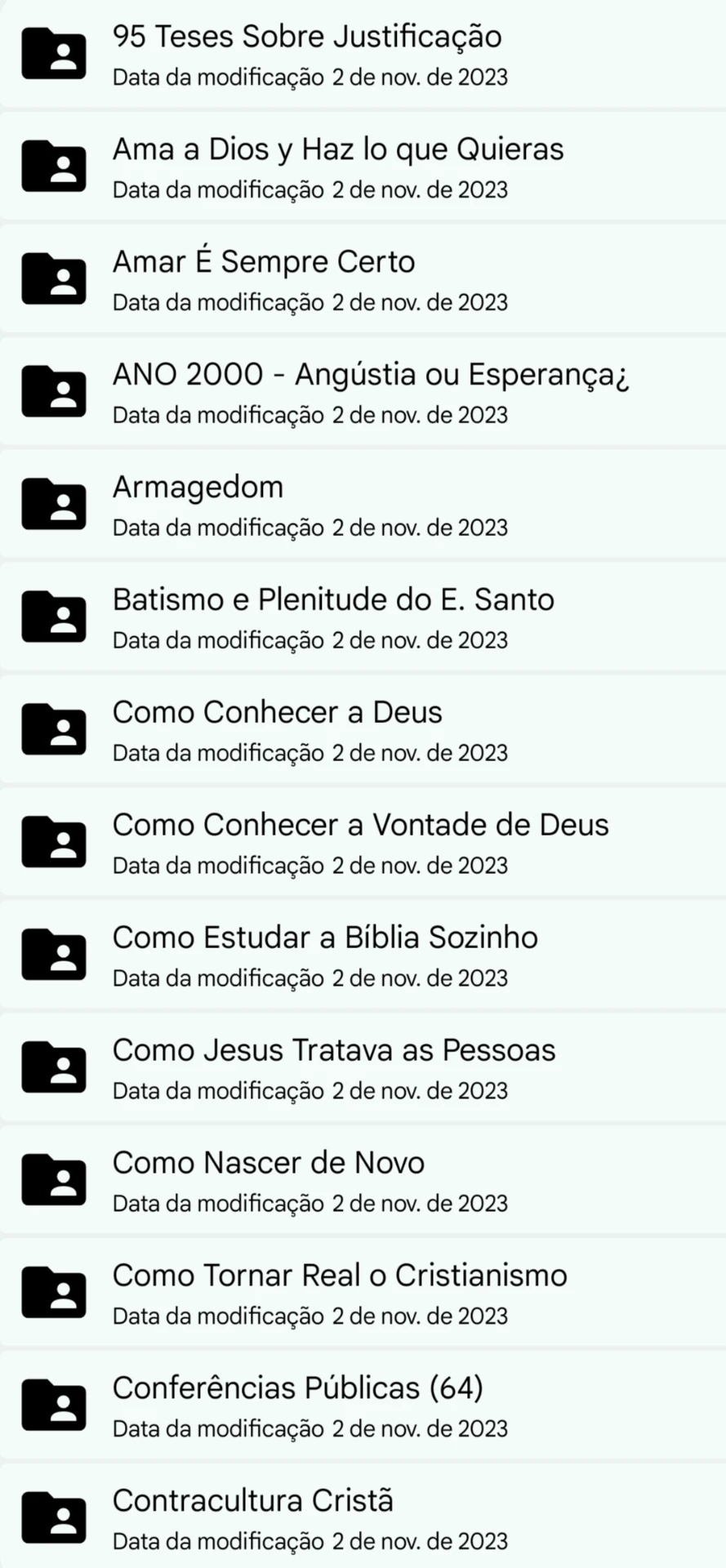 Pastas do material 2