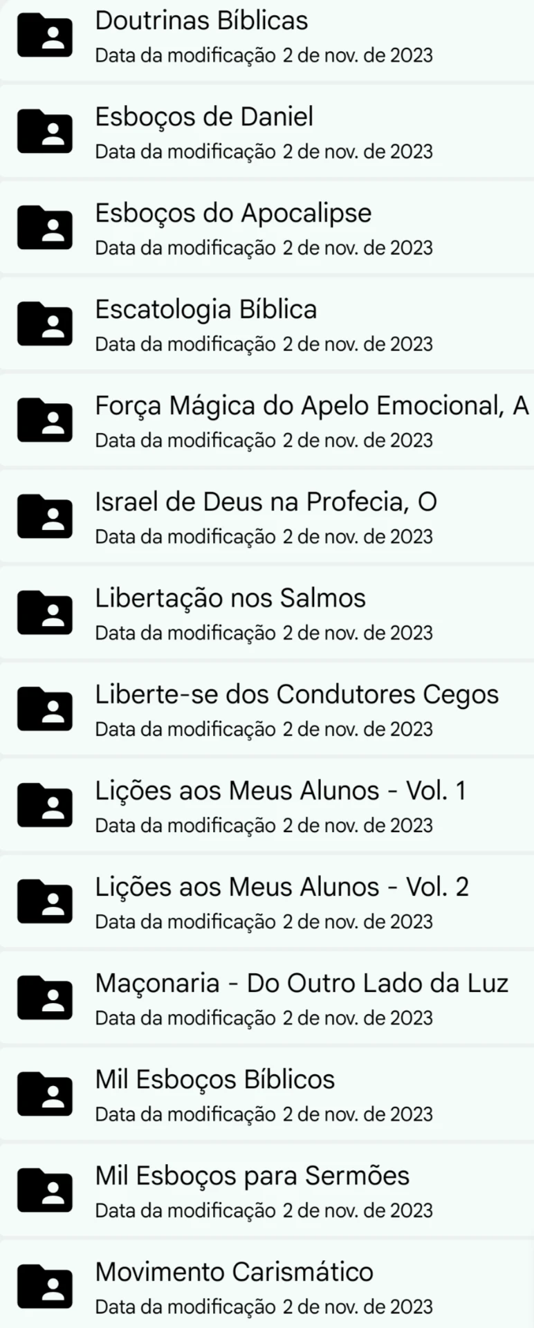 Pastas do material 5